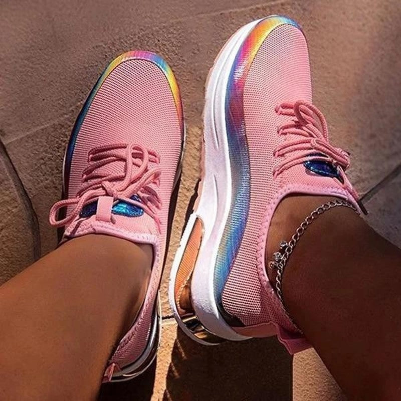 Sneakers Women Casual Shoes Mesh Air-Cushion Flat Anti-Slip Women Sneakers