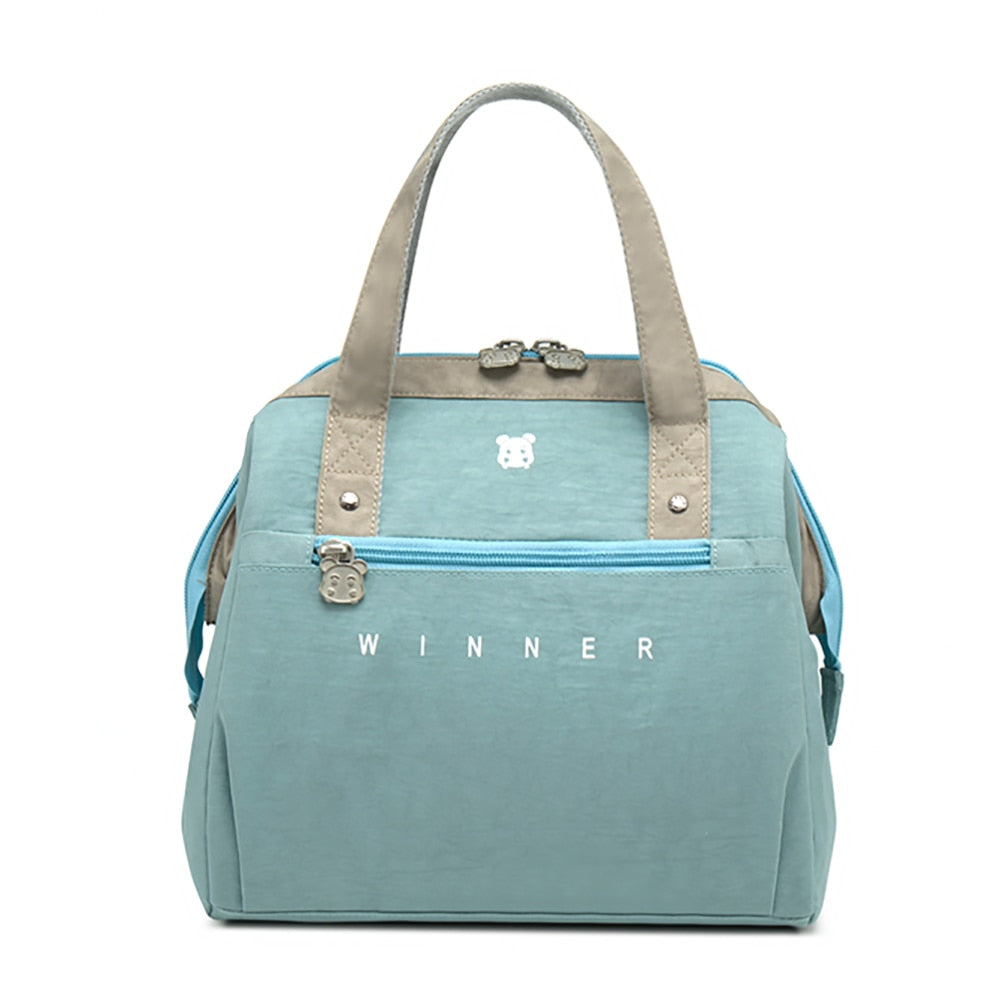 Portable Lunch Bag Thermal Insulated Lunch Box Tote Cooler Bag Bento Pouch Lunch Container School Food Storage Bags