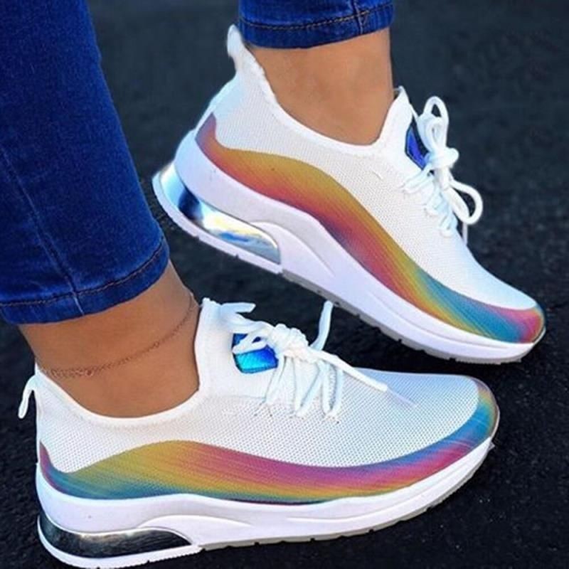 Sneakers Women Casual Shoes Mesh Air-Cushion Flat Anti-Slip Women Sneakers