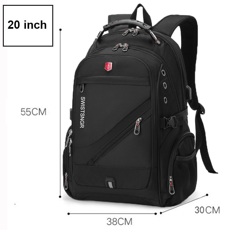 Anti-Thief Backpack Multifunctional Waterproof 17.3 Inch Laptop Bag USB Charging Travel Backpacks
