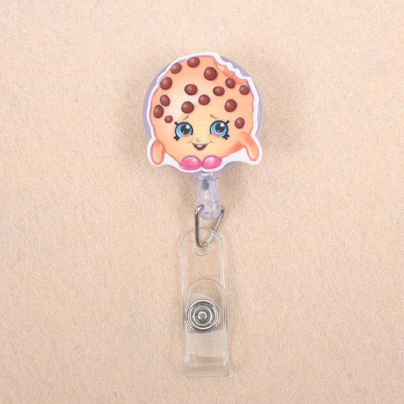 Creative Candy Color Owl Resin Retractable Badge Reel Nurse Doctor Student Exhibition ID Card Clips Badge Holder Stationery