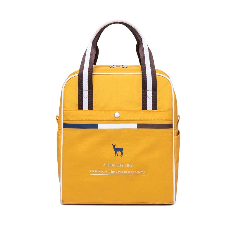 Portable Lunch Bag Thermal Insulated Lunch Box Tote Cooler Bag Bento Pouch Lunch Container School Food Storage Bags