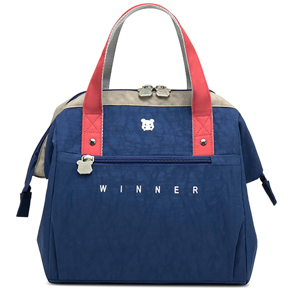 Portable Lunch Bag Thermal Insulated Lunch Box Tote Cooler Bag Bento Pouch Lunch Container School Food Storage Bags