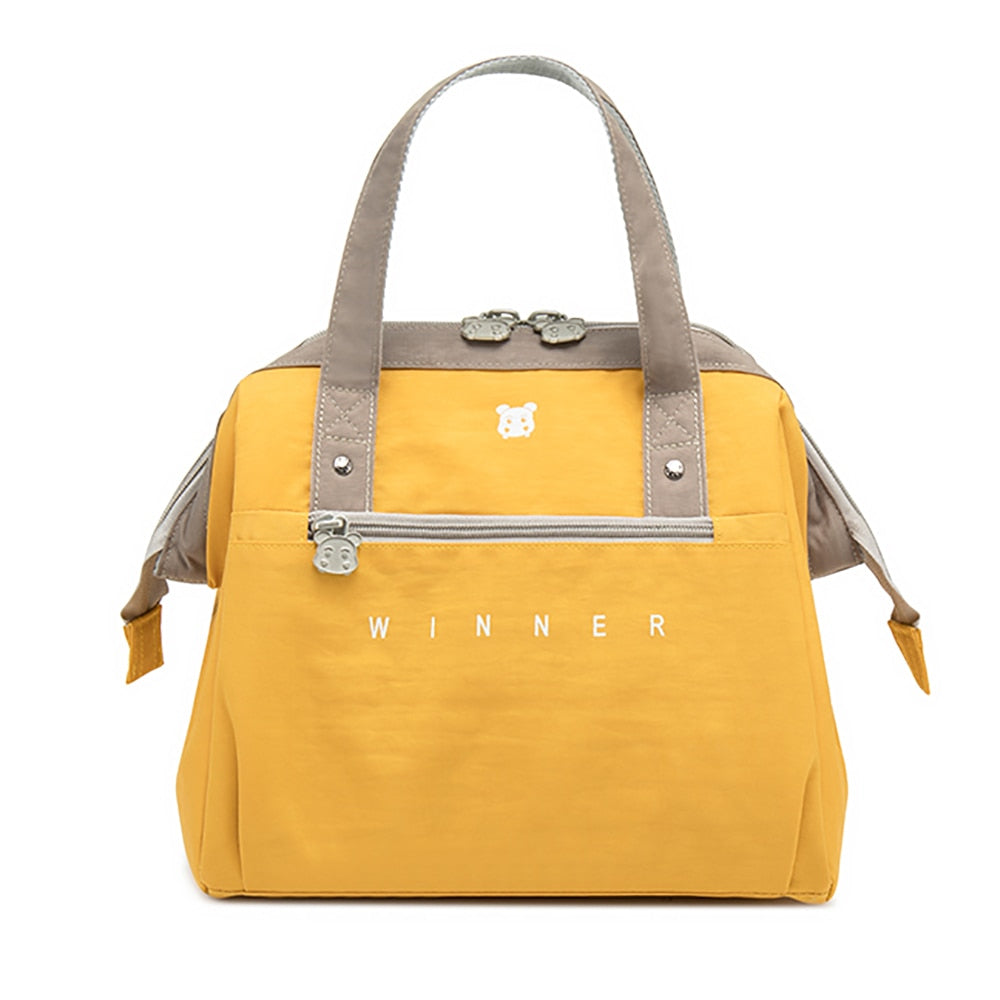 Portable Lunch Bag Thermal Insulated Lunch Box Tote Cooler Bag Bento Pouch Lunch Container School Food Storage Bags