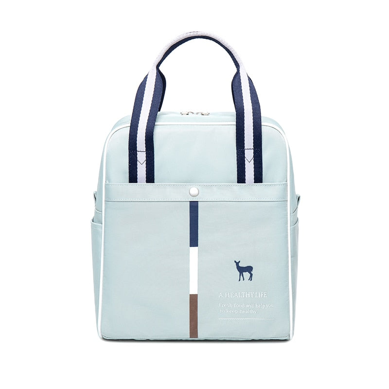 Portable Lunch Bag Thermal Insulated Lunch Box Tote Cooler Bag Bento Pouch Lunch Container School Food Storage Bags