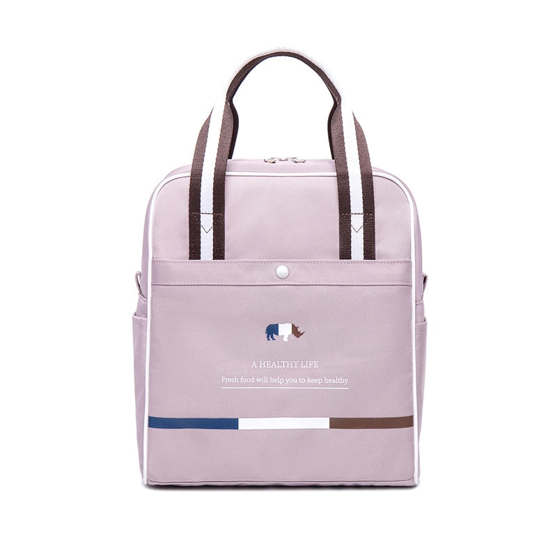Portable Lunch Bag Thermal Insulated Lunch Box Tote Cooler Bag Bento Pouch Lunch Container School Food Storage Bags
