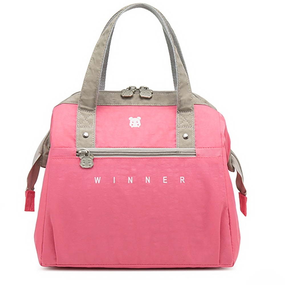 Portable Lunch Bag Thermal Insulated Lunch Box Tote Cooler Bag Bento Pouch Lunch Container School Food Storage Bags