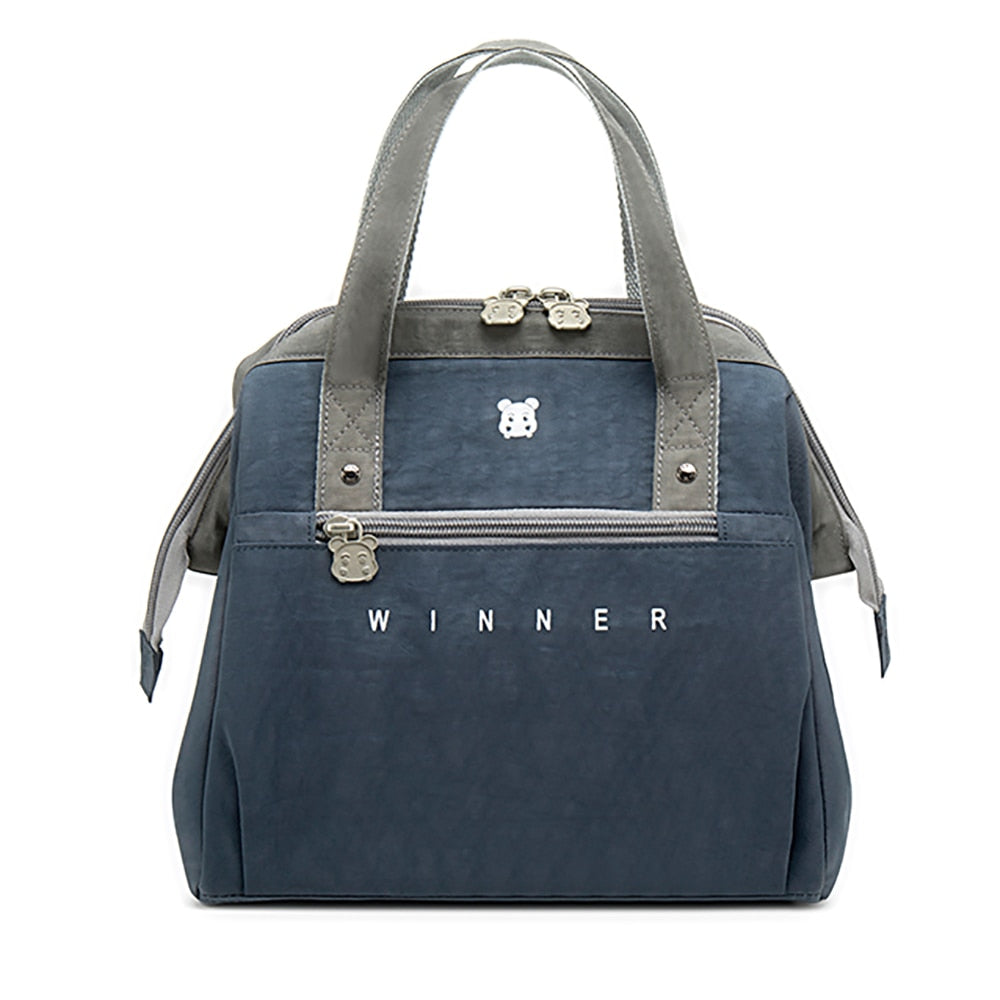Portable Lunch Bag Thermal Insulated Lunch Box Tote Cooler Bag Bento Pouch Lunch Container School Food Storage Bags
