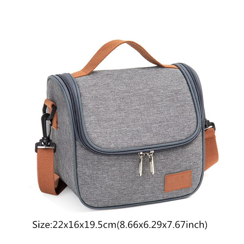 Portable Lunch Bag Women Thermal Cool / Heat for Meal Pack