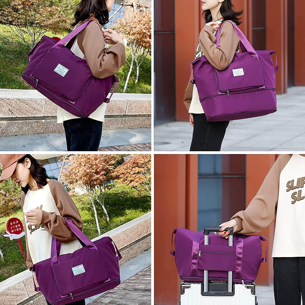 Folding Travel Bags Waterproof Tote Travel Luggage Bags Large Capacity Multifunctional Travel Duffle Bags Handbag