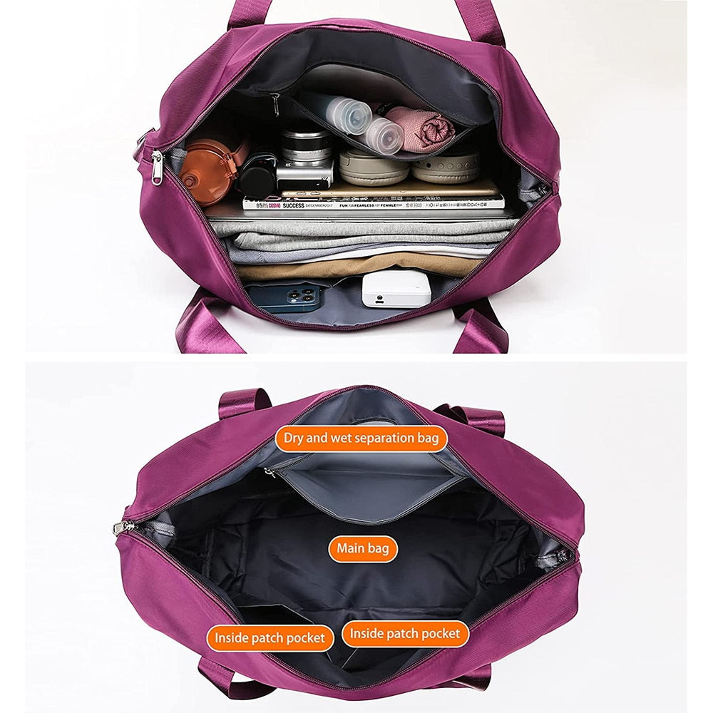 Folding Travel Bags Waterproof Tote Travel Luggage Bags Large Capacity Multifunctional Travel Duffle Bags Handbag