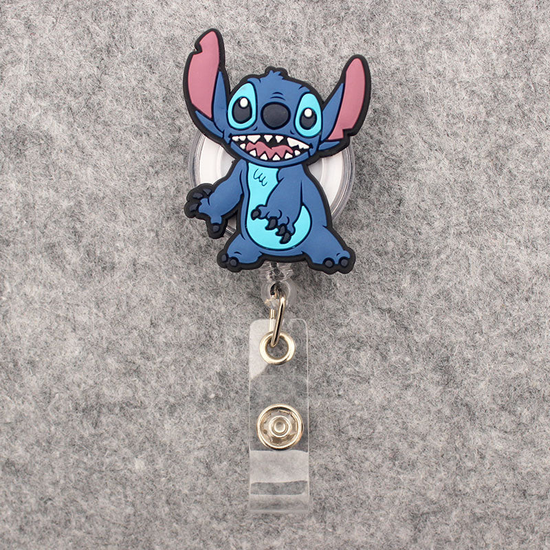 Large Size Disney Series Retractable Badge Reel ID Card Holder