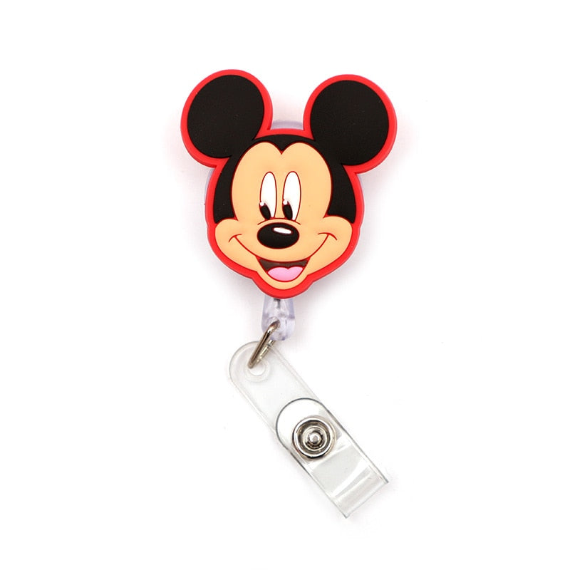 Large Size Disney Series Retractable Badge Reel ID Card Holder