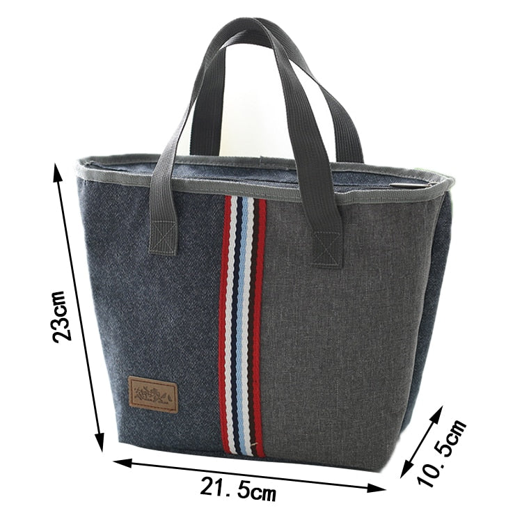 Oxford Lunch Bag Insulated Cooler Bento Bag Thermal Food Bag Carrier Accessories
