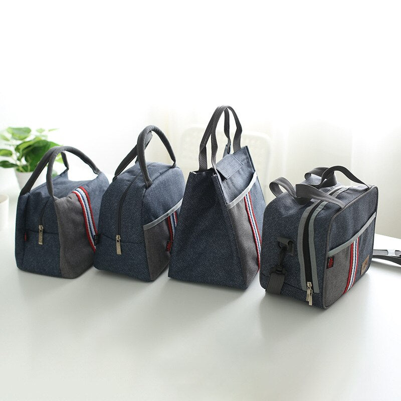 Oxford Lunch Bag Insulated Cooler Bento Bag Thermal Food Bag Carrier Accessories