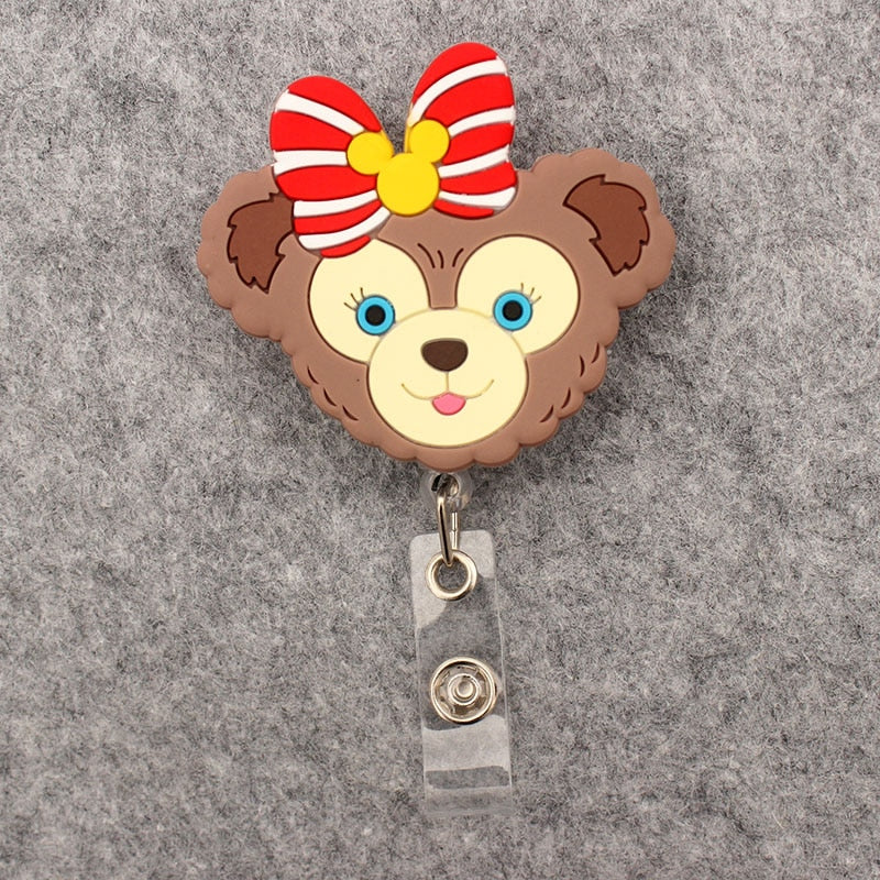 Large Size Disney Series Retractable Badge Reel ID Card Holder