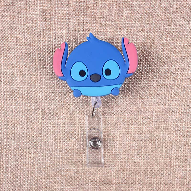 Large Size Disney Series Retractable Badge Reel ID Card Holder