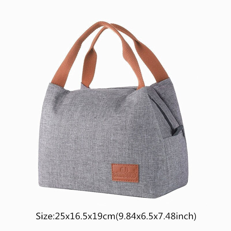 Portable Lunch Bag Women Thermal Cool / Heat for Meal Pack