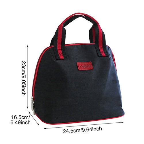 Thermal Lunch Bag Women Portable Insulated Cooler Bento Tote Family Travel Picnic Drink Fruit Food Fresh Organizer Accessories