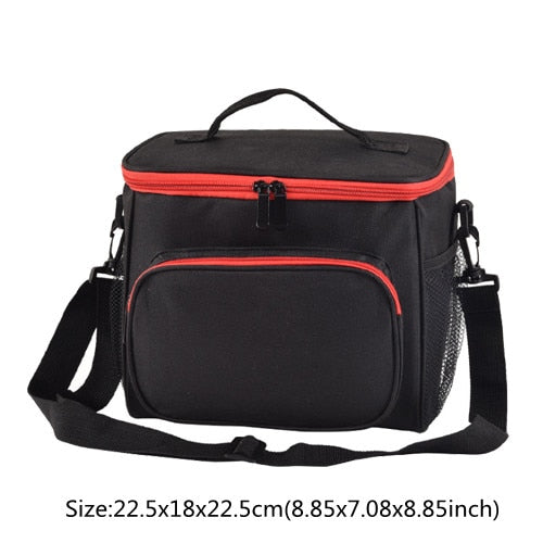 Thermal Lunch Bag Women Portable Insulated Cooler Bento Tote Family Travel Picnic Drink Fruit Food Fresh Organizer Accessories