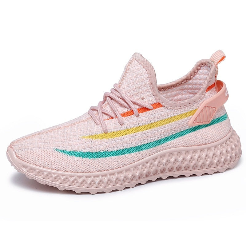 Women Casual Shoes Summer Breathable Sock Shoes Slip On Walking Shoes Ladies Outdoor Sports Sneakers Women's Vulcanized Shoes