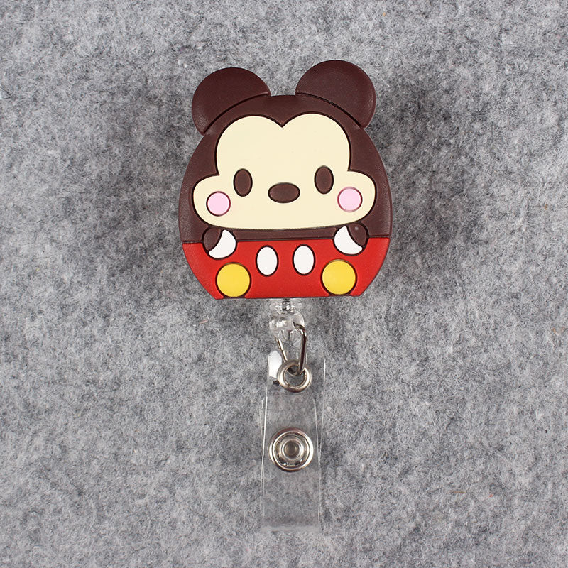 Large Size Disney Series Retractable Badge Reel ID Card Holder