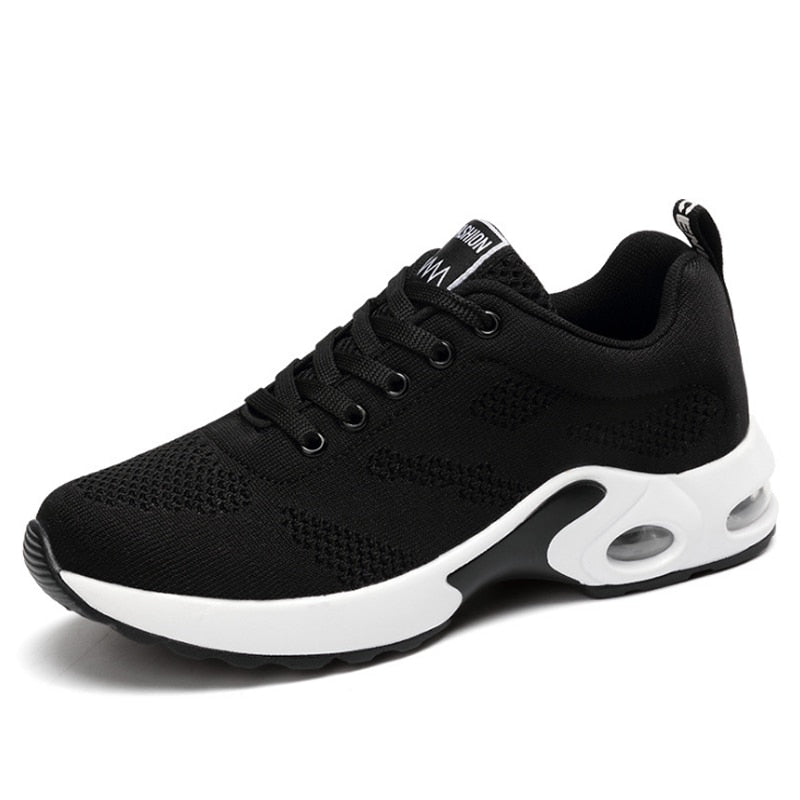 Ladies Casual Mesh Sneakers Flat Shoes Lightweight