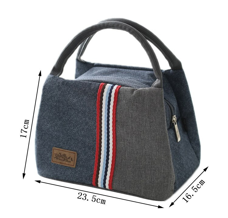 Oxford Lunch Bag Insulated Cooler Bento Bag Thermal Food Bag Carrier Accessories