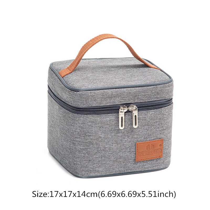 Portable Lunch Bag Women Thermal Cool / Heat for Meal Pack