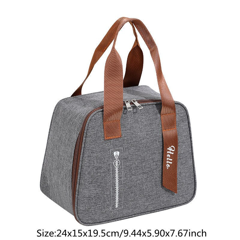 Portable Lunch Bag Women Thermal Cool / Heat for Meal Pack
