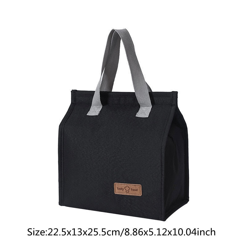 Thermal Lunch Bag Women Portable Insulated Cooler Bento Tote Family Travel Picnic Drink Fruit Food Fresh Organizer Accessories
