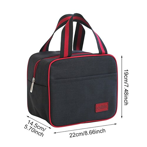 Thermal Lunch Bag Women Portable Insulated Cooler Bento Tote Family Travel Picnic Drink Fruit Food Fresh Organizer Accessories