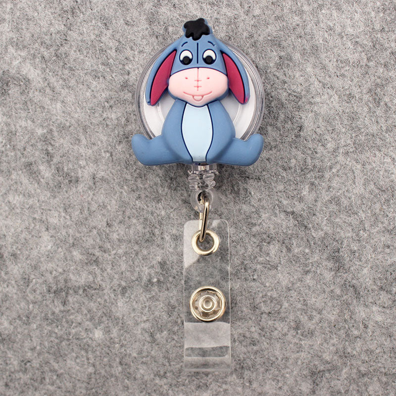 Large Size Disney Series Retractable Badge Reel ID Card Holder
