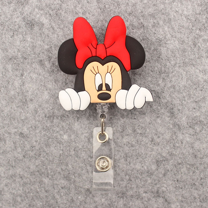 Large Size Disney Series Retractable Badge Reel ID Card Holder