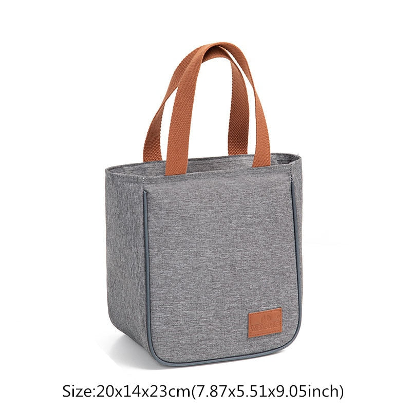 Portable Lunch Bag Women Thermal Cool / Heat for Meal Pack