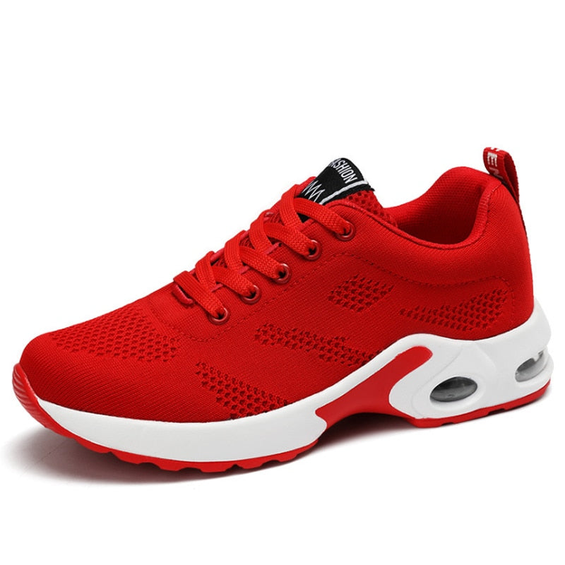 Ladies Casual Mesh Sneakers Flat Shoes Lightweight