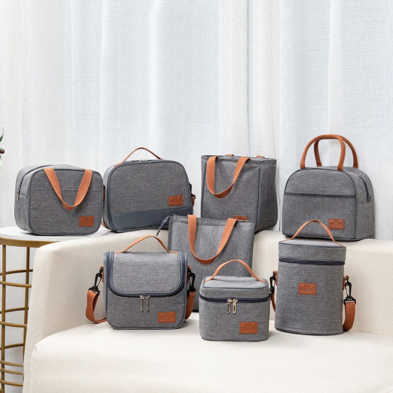 Portable Lunch Bag Women Thermal Cool / Heat for Meal Pack