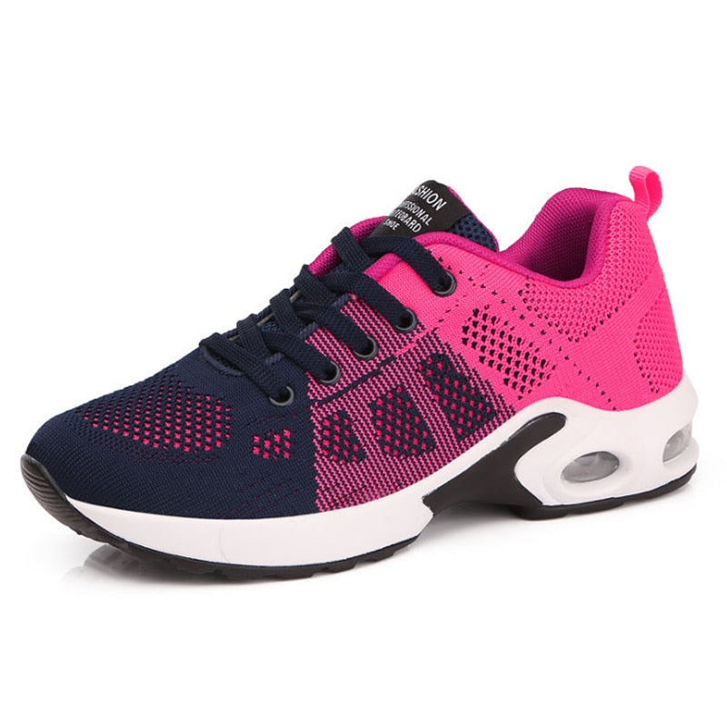 Ladies Casual Mesh Sneakers Flat Shoes Lightweight