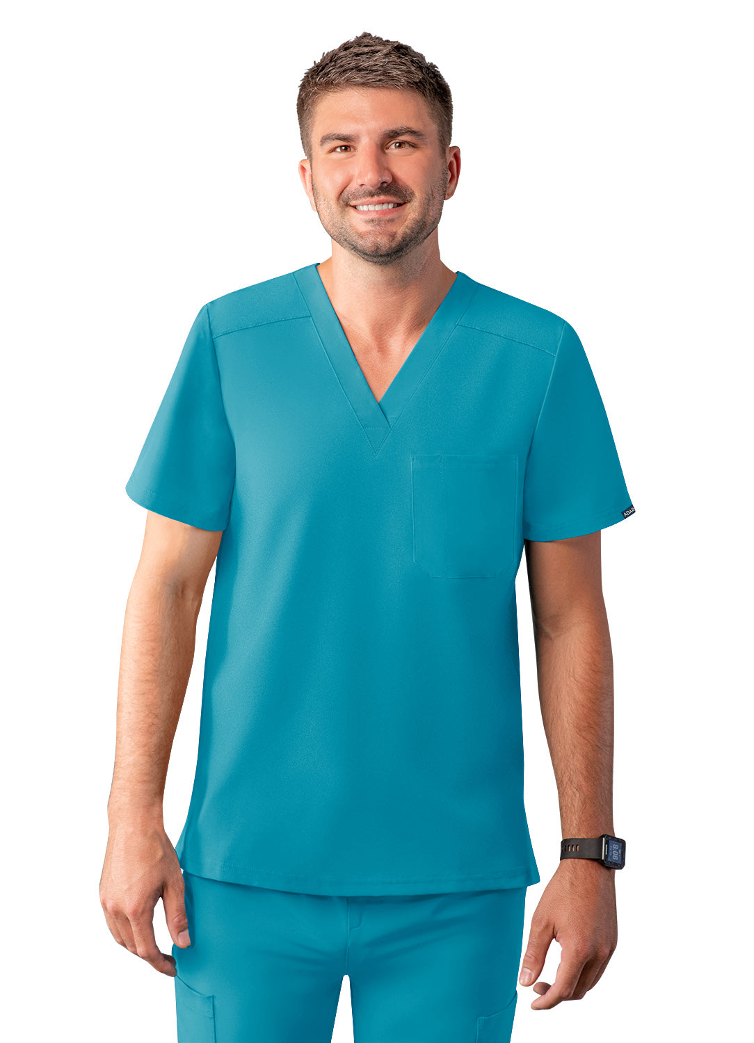 ADAR Addition Men's Classic V-Neck Scrub Top