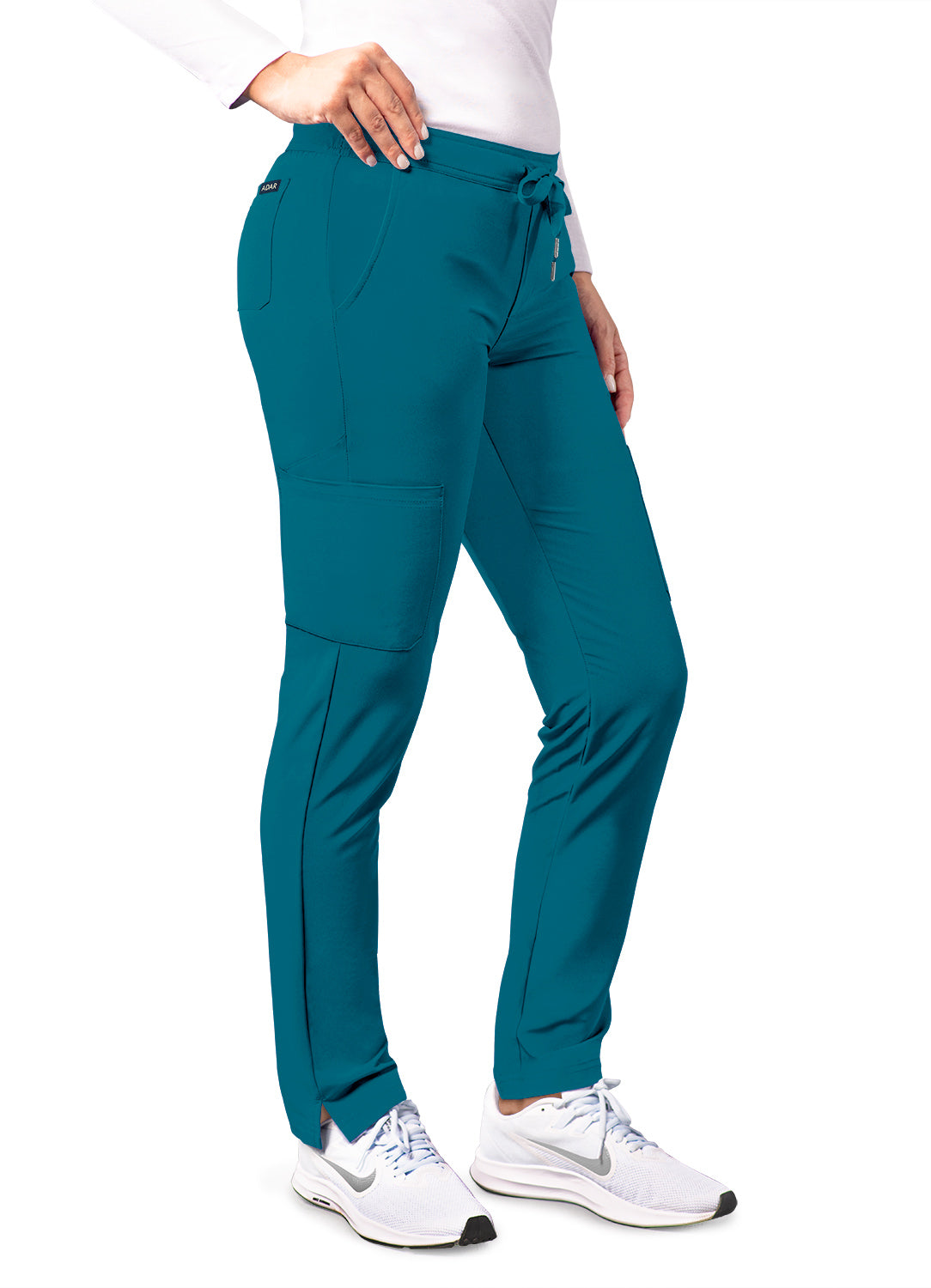 ADAR Addition Women's Skinny Leg Cargo Drawstring Pant
