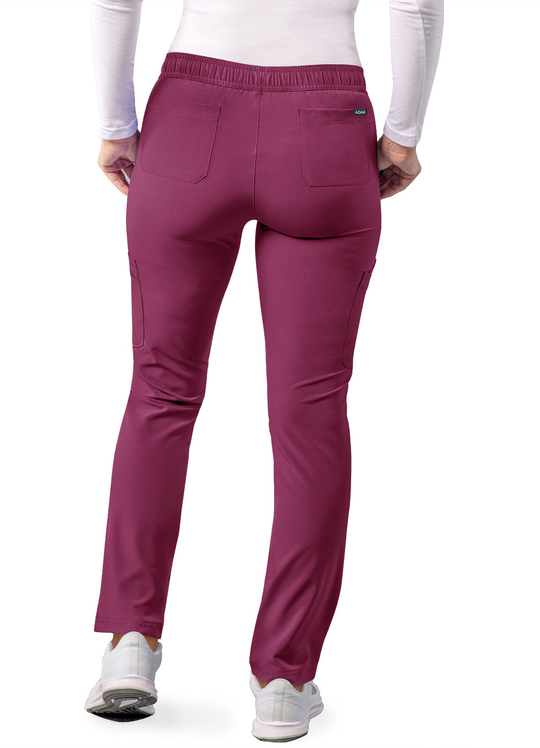 ADAR Addition Women's Skinny Leg Cargo Drawstring Pant Petite