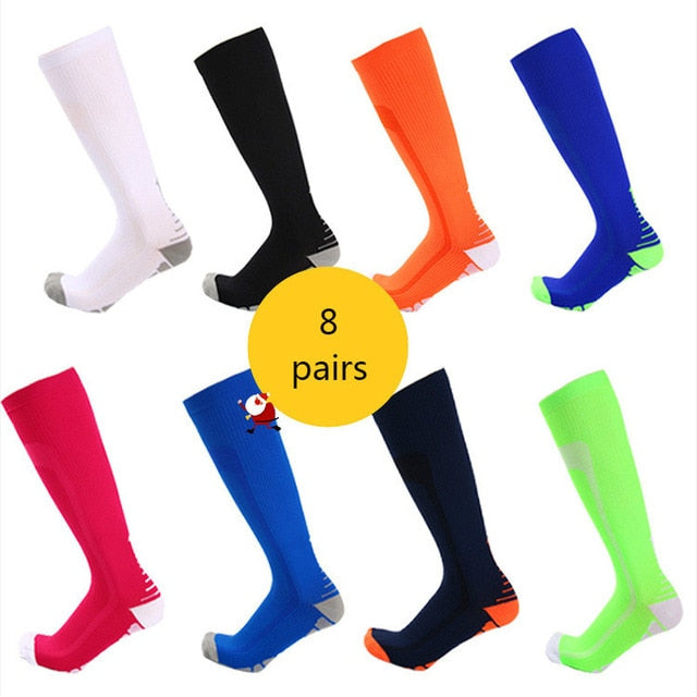 Compression Socks (4/6/7/8 Pairs), 15-20 Mmhg Is BEST Graduated Athletic & Medical for Men & Women Nurse Running Flight Travels - Butterfly Touch Scrubs