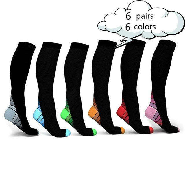 Compression Socks (4/6/7/8 Pairs), 15-20 Mmhg Is BEST Graduated Athletic & Medical for Men & Women Nurse Running Flight Travels - Butterfly Touch Scrubs
