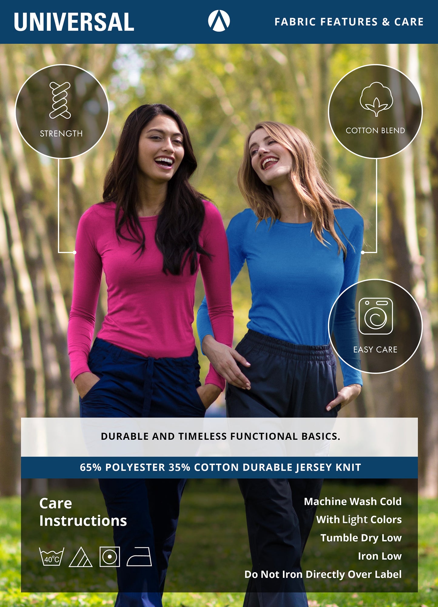 Adar Universal Long Sleeve Comfort Tee