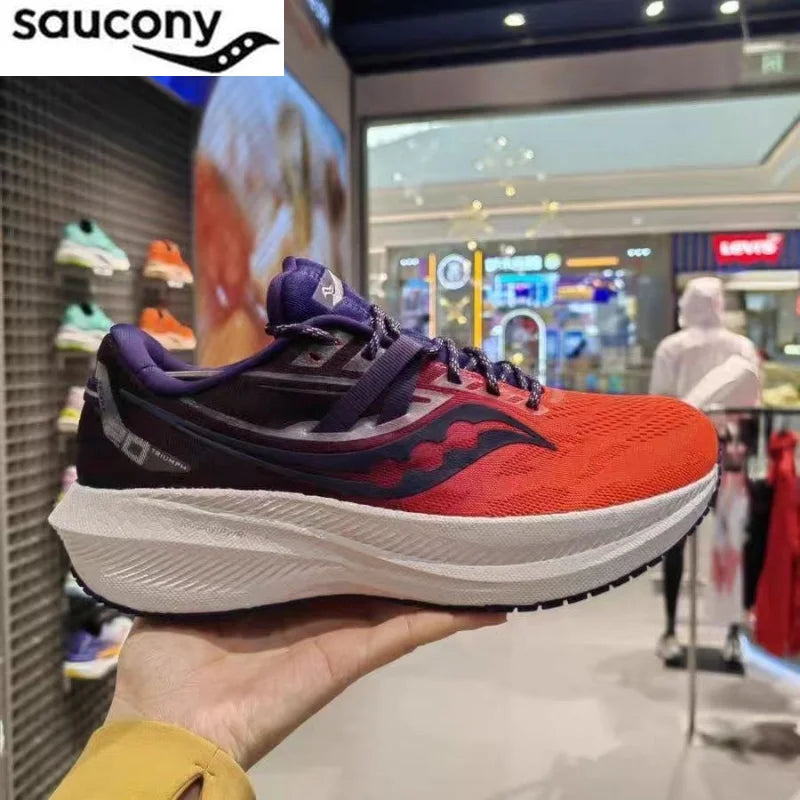 Original Saucony Training Cusnerback Running Shoes Victory 20 Professional Games Lightweight Sports Jogging Shoes