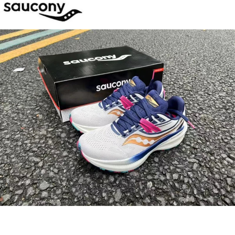 Original Saucony Training Cusnerback Running Shoes Victory 20 Professional Games Lightweight Sports Jogging Shoes