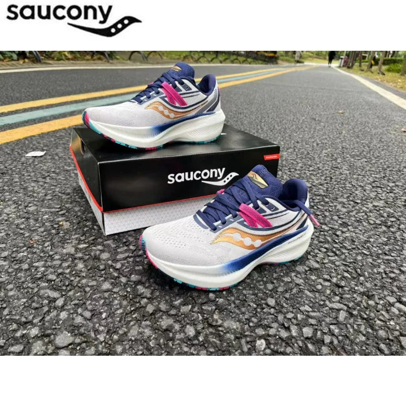 Original Saucony Training Cusnerback Running Shoes Victory 20 Professional Games Lightweight Sports Jogging Shoes