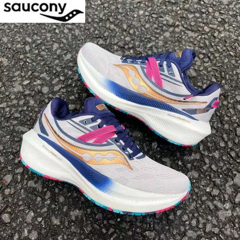 Original Saucony Training Cusnerback Running Shoes Victory 20 Professional Games Lightweight Sports Jogging Shoes