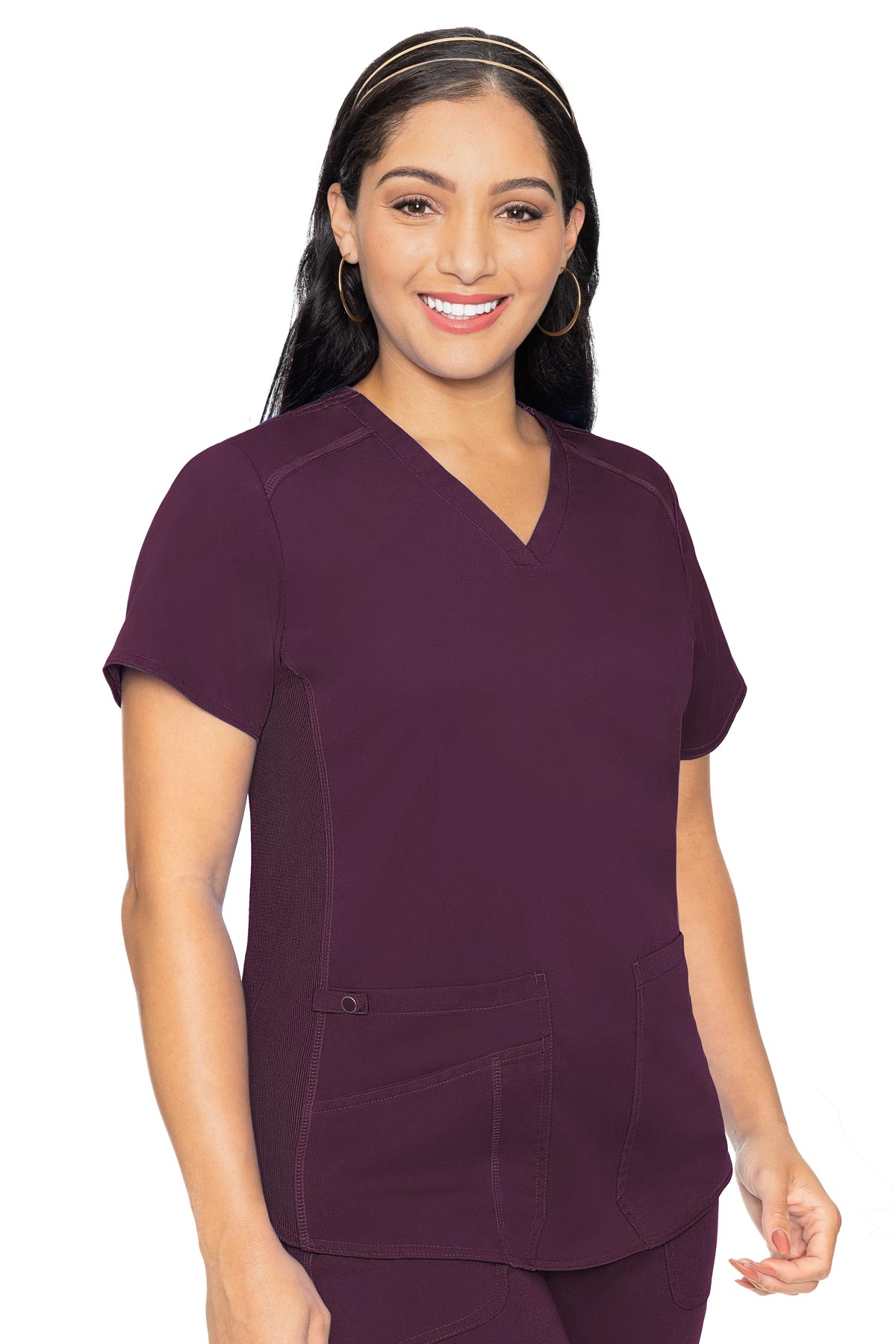 MED COUTURE V-Neck Shirttail Top