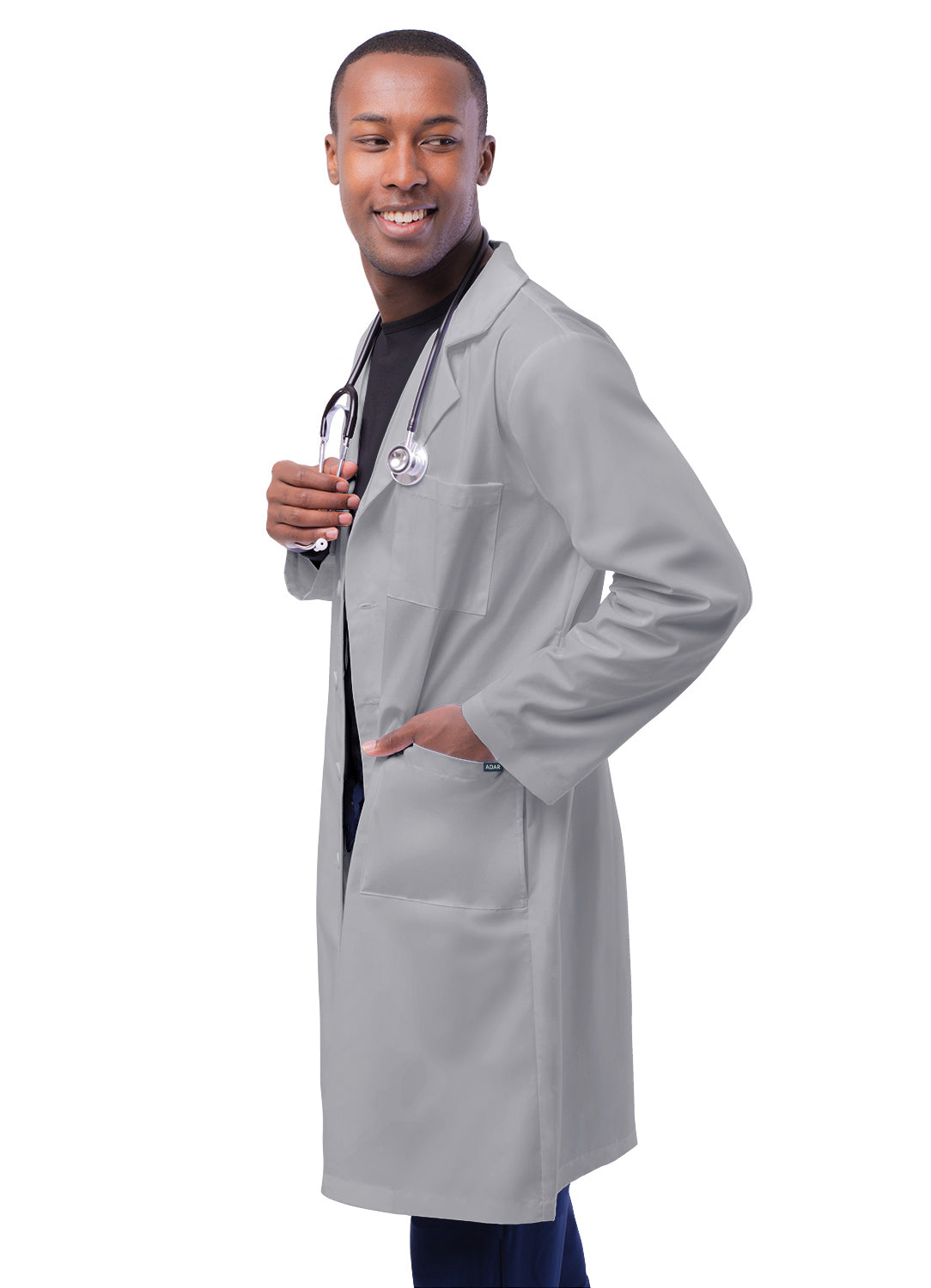 Adar Universal Unisex 39" Lab coat with Inner Pockets